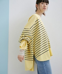 ADAM ET ROPE'（アダムエロペ）の「【WEB限定】サークルパネルボーダーロンT（Tシャツ/カットソー）」