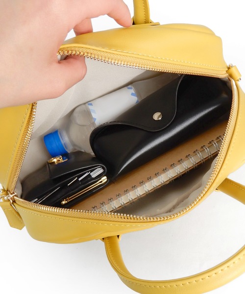 minia（ミニア）の「ミニボストン（ショルダーバッグ・レディース・ガンメタ/ブラック/イエロー/グリーン・FREE）」の11枚目の写真