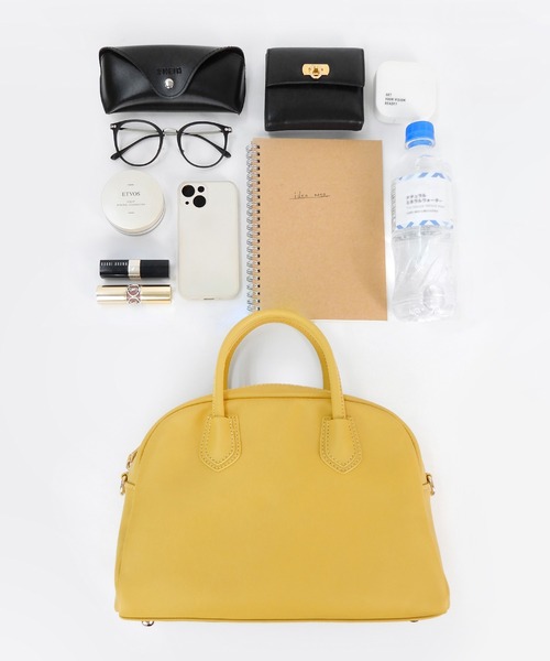 minia（ミニア）の「ミニボストン（ショルダーバッグ・レディース・ガンメタ/ブラック/イエロー/グリーン・FREE）」の10枚目の写真