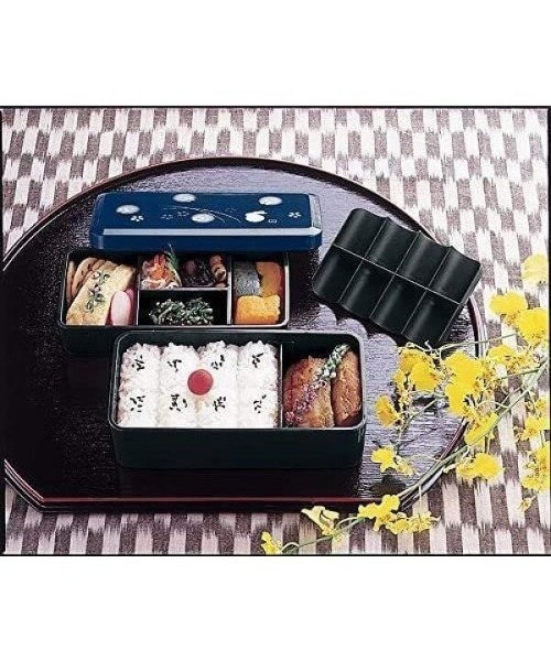 ハンズ（ハンズ）の「松花堂　2段お弁当箱　巾着袋付　640ml　ふくうさぎ 紺（お弁当箱・レディース・ネイビー・FREE）」の7枚目の写真