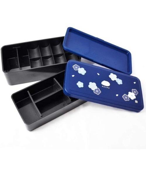 ハンズ（ハンズ）の「松花堂　2段お弁当箱　巾着袋付　640ml　ふくうさぎ 紺（お弁当箱・レディース・ネイビー・FREE）」の9枚目の写真