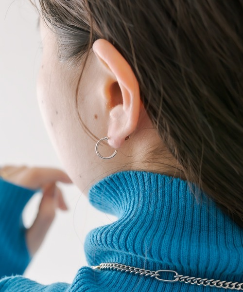mystic（ミスティック）の「[Eau] thin (pierce)（ピアス（両耳用）・レディース・ゴールド/シルバー・ONE SIZE）」の6枚目の写真