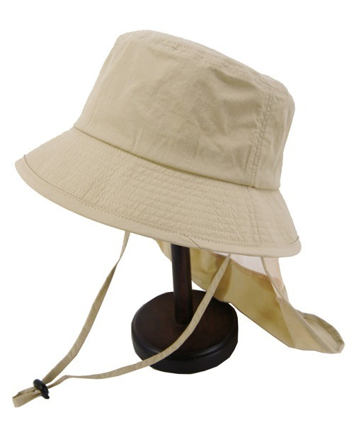 polcadot（ポルカドット）の「SUN SHADE BUCKET HAT／サンシェードバケットハット（ハット・レディース・ベージュ/ブラック/カーキ・FREE）」の2枚目の写真