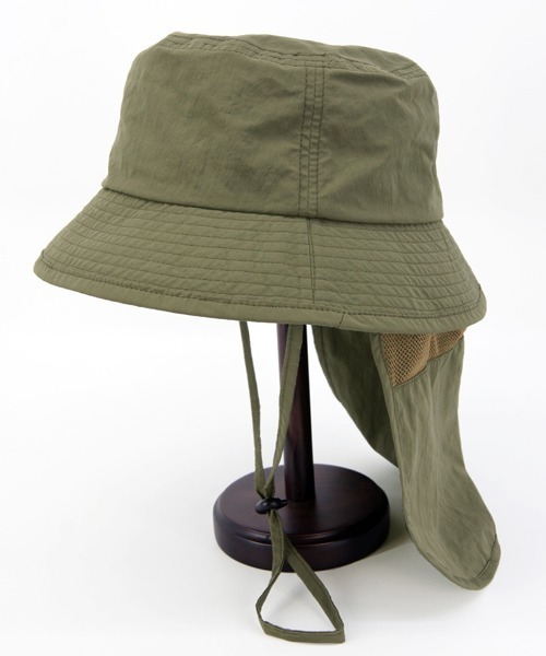 polcadot（ポルカドット）の「SUN SHADE BUCKET HAT／サンシェードバケットハット（ハット・レディース・ベージュ/ブラック/カーキ・FREE）」の8枚目の写真