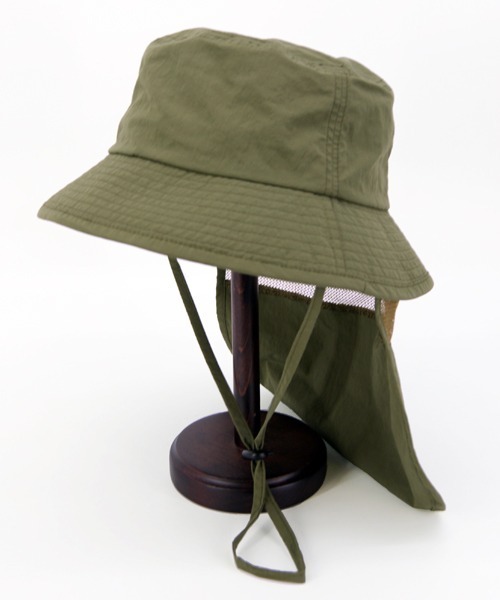 polcadot（ポルカドット）の「SUN SHADE BUCKET HAT／サンシェードバケットハット（ハット・レディース・ベージュ/ブラック/カーキ・FREE）」の9枚目の写真