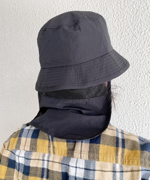 polcadot（ポルカドット）の「SUN SHADE BUCKET HAT／サンシェードバケットハット（ハット・レディース・ベージュ/ブラック/カーキ・FREE）」の19枚目の写真