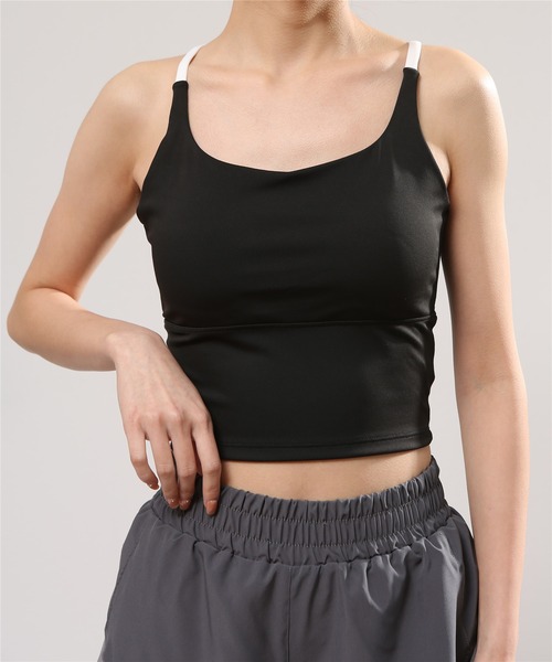 FREE BLUES（フリーブルース）の「バッククロス　ヨガフィットネススポーツブラ アウトドア（スポーツブラ・レディース・ベージュ/ミント/ブラック・M/S/L）」の21枚目の写真