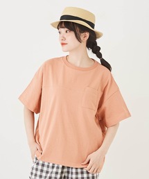 CUBE SUGAR（キューブシュガー）の「WEB限定USコットンコクーンポケットTシャツ（Tシャツ/カットソー）」