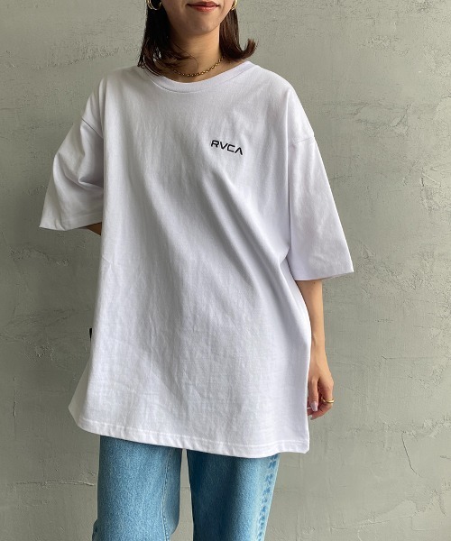RVCA（ルーカ）の「[RVCA/ルーカ] BANDANA バックプリントTシャツ（Tシャツ/カットソー・レディース・ホワイト/ブラック・M/L/XL）」の9枚目の写真