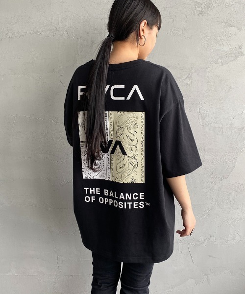 RVCA（ルーカ）の「[RVCA/ルーカ] BANDANA バックプリントTシャツ（Tシャツ/カットソー・レディース・ホワイト/ブラック・M/L/XL）」の11枚目の写真