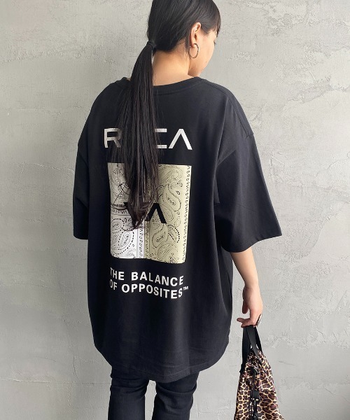 RVCA（ルーカ）の「[RVCA/ルーカ] BANDANA バックプリントTシャツ（Tシャツ/カットソー・レディース・ホワイト/ブラック・M/L/XL）」の12枚目の写真