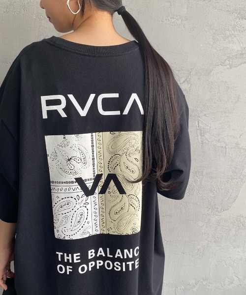 RVCA（ルーカ）の「[RVCA/ルーカ] BANDANA バックプリントTシャツ（Tシャツ/カットソー・レディース・ホワイト/ブラック・M/L/XL）」の7枚目の写真