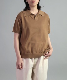 OMNIGOD | [OMNIGOD womens / オムニゴッド] 強燃コンパクトスピン ショートスリーブワイドポロ(ポロシャツ)