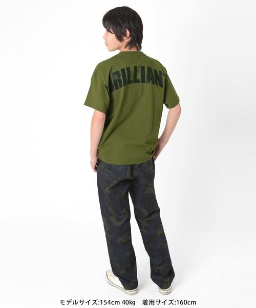 GLAZOS(グラソス)の「【接触冷感】アソートバックロゴ半袖Tシャツ(Tシャツ/カットソー・キッズ・ブラック/ベージュ/ホワイト/オートミール/カーキ/グレー/ブルー・150cm/170cm/130cm/140cm/160cm)」の18枚目の写真