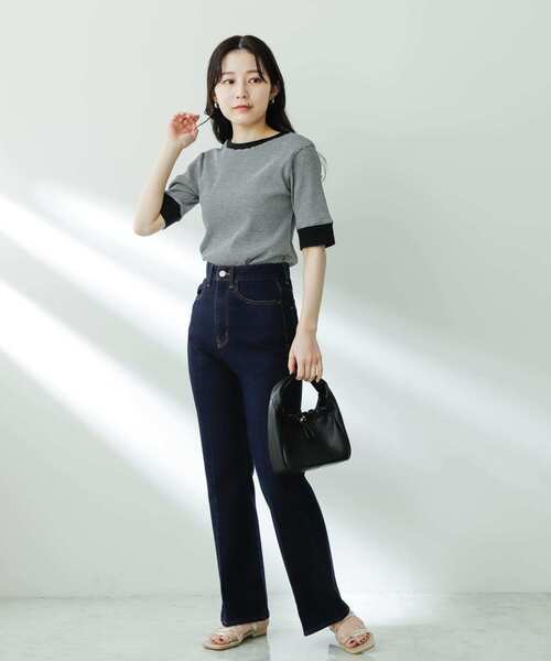 ORGANDY ボーダーTシャツ ORGANDY ボーダー Tシャツ（Tシャツ/カットソー）｜I am I in fact