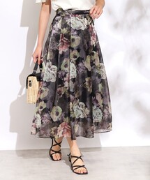 couture brooch | 【新色追加！】オーガンフルールタックベルトスカート(スカート)