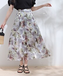 couture brooch | 【新色追加！】オーガンフルールタックベルトスカート(スカート)