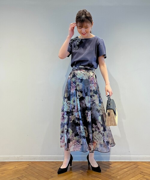 couture brooch（クチュールブローチ）の「◆【新色追加！】オーガンフルールタックベルトスカート（スカート・レディース・ライトグレー系/ベージュ系/ブラック系/グレー系5・36/38/40/42）」の20枚目の写真