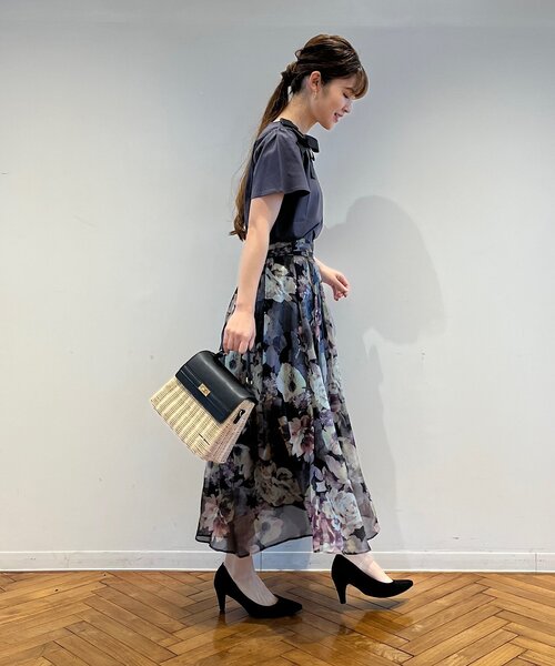 couture brooch（クチュールブローチ）の「◆【新色追加！】オーガンフルールタックベルトスカート（スカート・レディース・ライトグレー系/ベージュ系/ブラック系/グレー系5・36/38/40/42）」の19枚目の写真