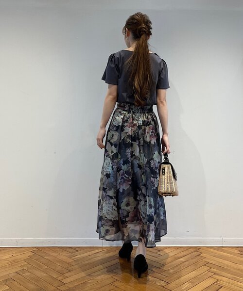 couture brooch（クチュールブローチ）の「◆【新色追加！】オーガンフルールタックベルトスカート（スカート・レディース・ライトグレー系/ベージュ系/ブラック系/グレー系5・36/38/40/42）」の18枚目の写真