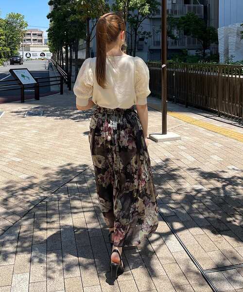 couture brooch（クチュールブローチ）の「◆【新色追加！】オーガンフルールタックベルトスカート（スカート・レディース・ライトグレー系/ベージュ系/ブラック系/グレー系5・36/38/40/42）」の15枚目の写真