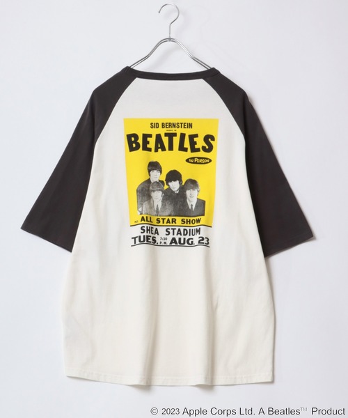 tシャツ 「THE BEATLES/ザ ビートルズ」ラグランスリーブTシャツ/バックプリント レディース メンズ FREAK'S STORE tシャツ 限定展開 THE BEATLES/ザ ビートルズ