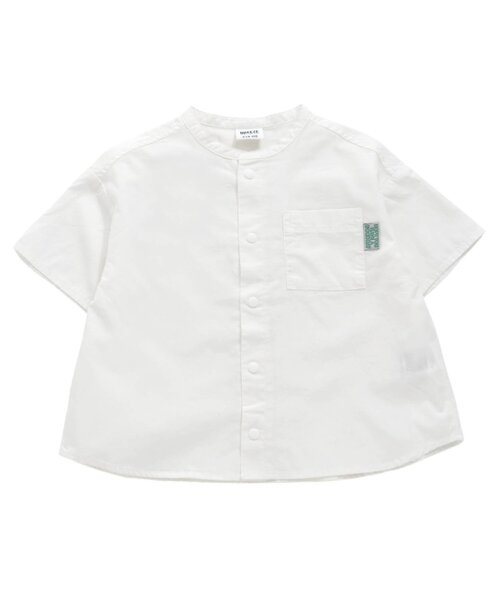 BREEZE（ブリーズ）の「スタンダード半袖シャツ（シャツ/ブラウス・キッズ・レインボー/ブルー/オフホワイト/カーキ・100/110/80/90/140/120/130）」の2枚目の写真