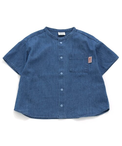 BREEZE（ブリーズ）の「スタンダード半袖シャツ（シャツ/ブラウス・キッズ・レインボー/ブルー/オフホワイト/カーキ・100/110/80/90/140/120/130）」の4枚目の写真