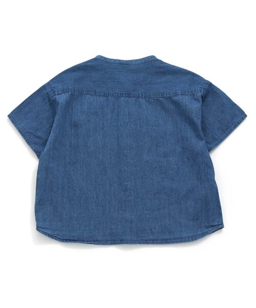 BREEZE（ブリーズ）の「スタンダード半袖シャツ（シャツ/ブラウス・キッズ・レインボー/ブルー/オフホワイト/カーキ・100/110/80/90/140/120/130）」の5枚目の写真