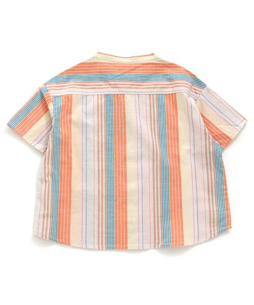 BREEZE（ブリーズ）の「スタンダード半袖シャツ（シャツ/ブラウス・キッズ・レインボー/ブルー/オフホワイト/カーキ・100/110/80/90/140/120/130）」の12枚目の写真