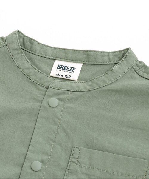 BREEZE（ブリーズ）の「スタンダード半袖シャツ（シャツ/ブラウス・キッズ・レインボー/ブルー/オフホワイト/カーキ・100/110/80/90/140/120/130）」の21枚目の写真