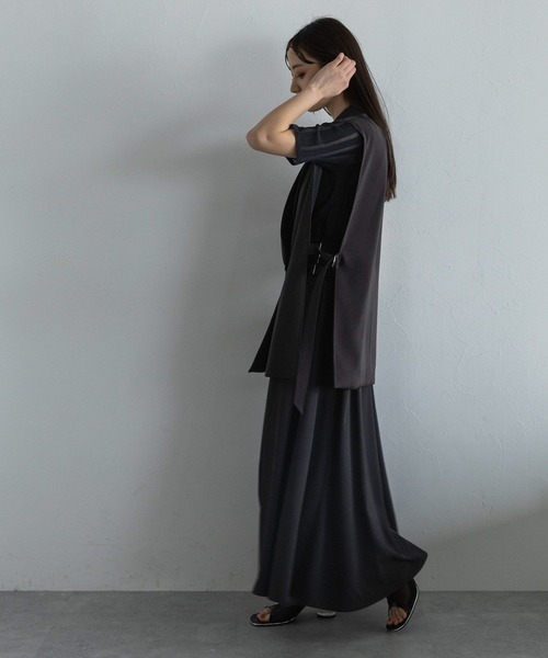 HARE（ハレ）の「トロミベスト(HARE)（その他アウター・レディース・ブラック/ブルー/グリーン/ボルドー・FREE）」の21枚目の写真