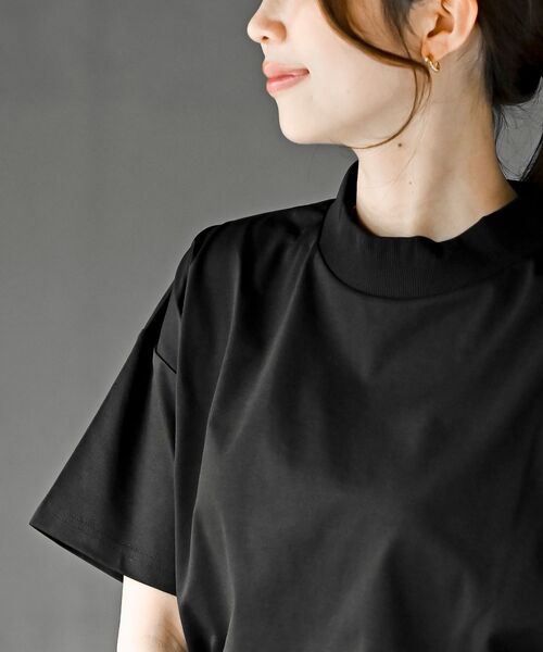 rps（アールピーエス）の「ドライタッチリブネックＴ（Tシャツ/カットソー・レディース・オフホワイト/チャコールグレー/ブラック・フリー）」の16枚目の写真