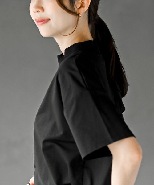 rps（アールピーエス）の「ドライタッチリブネックＴ（Tシャツ/カットソー・レディース・オフホワイト/チャコールグレー/ブラック・フリー）」の17枚目の写真