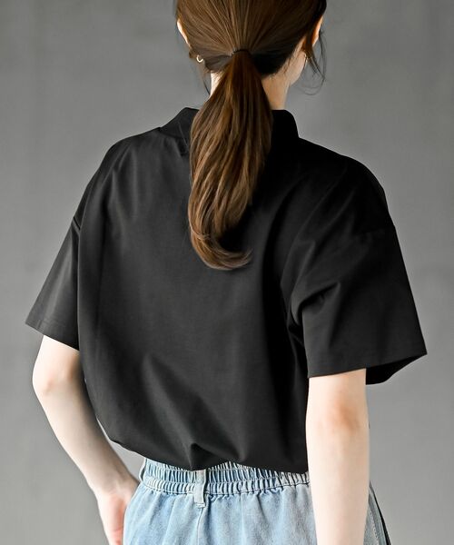 rps（アールピーエス）の「ドライタッチリブネックＴ（Tシャツ/カットソー・レディース・オフホワイト/チャコールグレー/ブラック・フリー）」の18枚目の写真