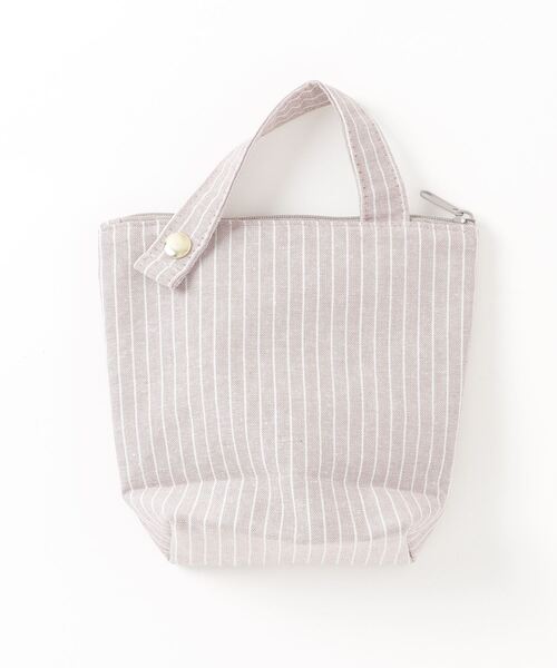 COMMON WARE（コモンウェアー）の「EC:RECIPE MINI COOLER POUCH レシピ保冷ミニポーチ（お弁当箱・レディース・ストライプ/チェック/ブラック/オフホワイト・FREE）」の8枚目の写真