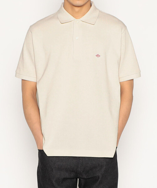 DANTON(ダントン)の「【STORE EXCLUSIVE】MEN'S PIQUE POLO SHIRT(ポロシャツ・メンズ・ネイビー/チャコール/アイボリー・38/40/44/42)」の1枚目の写真