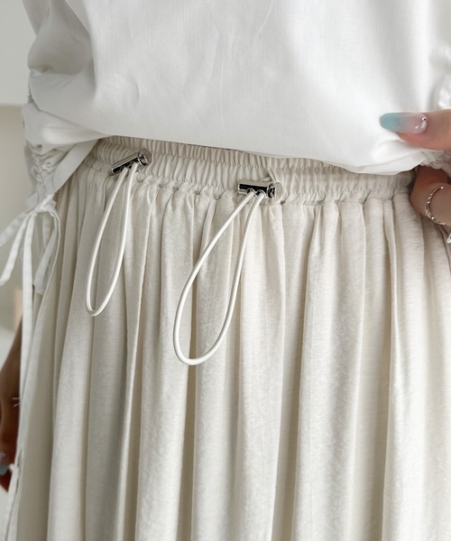 classicalelf（クラシカルエルフ）の「即、お洒落レディ。ドロストティアードスカート（スカート・レディース・ブラウン/ホワイト/ブラック・LARGE/X-LARGE/SMALL/MEDIUM）」の6枚目の写真