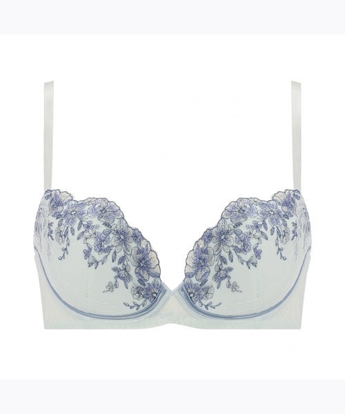 AMOSTYLE BY Triumph（アモスタイルバイトリンプ）の「チャーミングラマー ブラジャー ディアフローラル【B,C,Dカップ】AMST1434 WHU JX（ブラジャー・レディース・ピンク/モスグリーン/ブルー・B65/B70/B75/C65/C70/D65/D70/D75/D80/C75）」の3枚目の写真