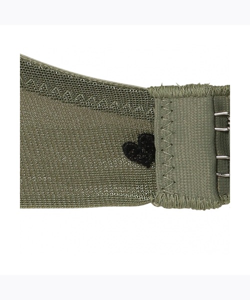 AMOSTYLE BY Triumph（アモスタイルバイトリンプ）の「チャーミングラマー ブラジャー ディアフローラル【B,C,Dカップ】AMST1434 WHU JX（ブラジャー・レディース・ピンク/モスグリーン/ブルー・B65/B70/B75/C65/C70/D65/D70/D75/D80/C75）」の12枚目の写真