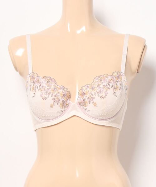 AMOSTYLE BY Triumph（アモスタイルバイトリンプ）の「チャーミングラマー ブラジャー ディアフローラル【B,C,Dカップ】AMST1434 WHU JX（ブラジャー・レディース・ピンク/モスグリーン/ブルー・B65/B70/B75/C65/C70/D65/D70/D75/D80/C75）」の20枚目の写真