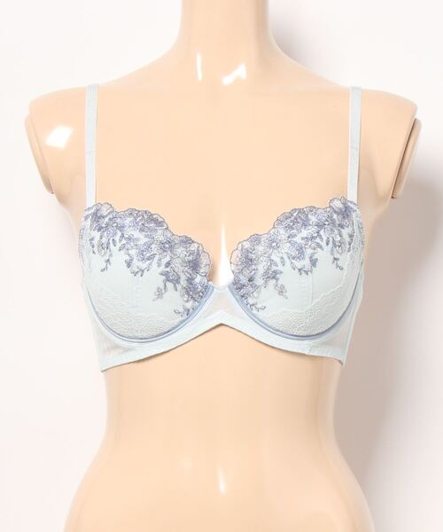 AMOSTYLE BY Triumph（アモスタイルバイトリンプ）の「チャーミングラマー ブラジャー ディアフローラル【B,C,Dカップ】AMST1434 WHU JX（ブラジャー・レディース・ピンク/モスグリーン/ブルー・B65/B70/B75/C65/C70/D65/D70/D75/D80/C75）」の21枚目の写真