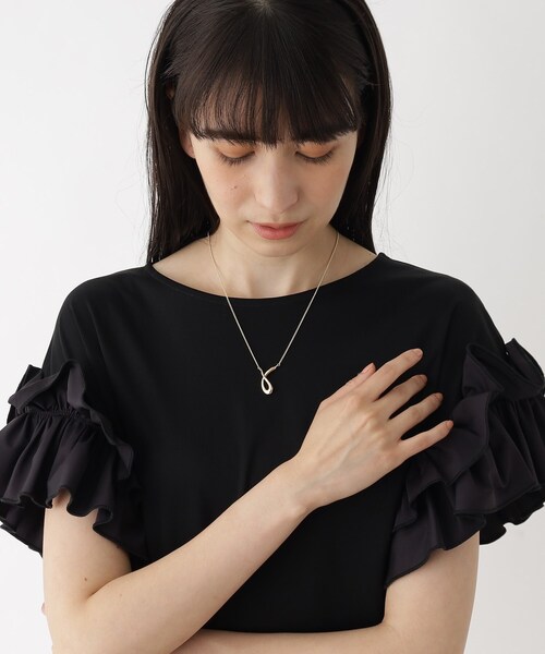 OPAQUE.CLIP（オペークドットクリップ）の「◆メタルモチーフネックレス（ネックレス・レディース・シルバー/ゴールド・00）」の3枚目の写真