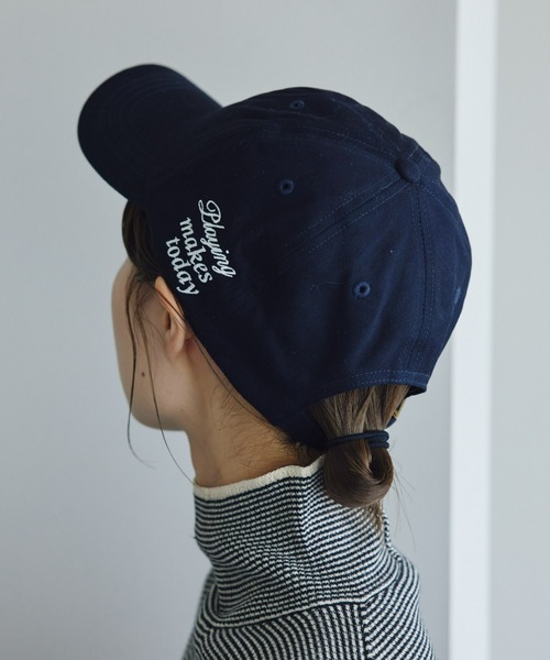CIAOPANIC TYPY（チャオパニックティピー）の「サークル刺繍ロゴキャップ（キャップ・レディース・ネイビー/バーガンディー/グリーン/オフホワイト・ONE SIZE）」の10枚目の写真
