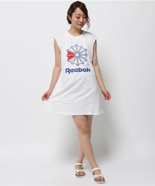 Reebok（リーボック）の「【Reebok×Kastane】Reebokコラボワンピース（ワンピース・レディース・ネイビー/ホワイト・FREE）」の6枚目の写真