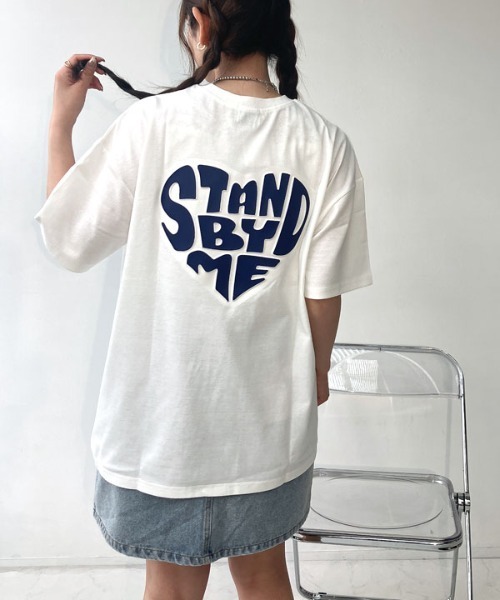 AS KNOW AS plus(アズノゥアズプラス)の「☆ハートモチーフアソートTシャツ(Tシャツ/カットソー・レディース・ブルー系/オフホワイト/オートミール/ホワイト系/チャコールグレー/アイボリー系/ホワイト系その他/グレー系その他/ホワイト系1/アイボリー系1/レッド系2/ホワイト系その他2/アイボリー系2/グレー系その他2・FREE)」の3枚目の写真