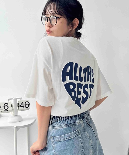 AS KNOW AS plus(アズノゥアズプラス)の「☆ハートモチーフアソートTシャツ(Tシャツ/カットソー・レディース・ブルー系/オフホワイト/オートミール/ホワイト系/チャコールグレー/アイボリー系/ホワイト系その他/グレー系その他/ホワイト系1/アイボリー系1/レッド系2/ホワイト系その他2/アイボリー系2/グレー系その他2・FREE)」の4枚目の写真