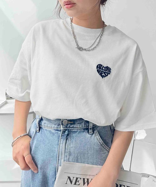 AS KNOW AS plus(アズノゥアズプラス)の「☆ハートモチーフアソートTシャツ(Tシャツ/カットソー・レディース・ブルー系/オフホワイト/オートミール/ホワイト系/チャコールグレー/アイボリー系/ホワイト系その他/グレー系その他/ホワイト系1/アイボリー系1/レッド系2/ホワイト系その他2/アイボリー系2/グレー系その他2・FREE)」の17枚目の写真