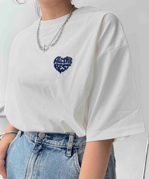 AS KNOW AS plus(アズノゥアズプラス)の「☆ハートモチーフアソートTシャツ(Tシャツ/カットソー・レディース・ブルー系/オフホワイト/オートミール/ホワイト系/チャコールグレー/アイボリー系/ホワイト系その他/グレー系その他/ホワイト系1/アイボリー系1/レッド系2/ホワイト系その他2/アイボリー系2/グレー系その他2・FREE)」の15枚目の写真