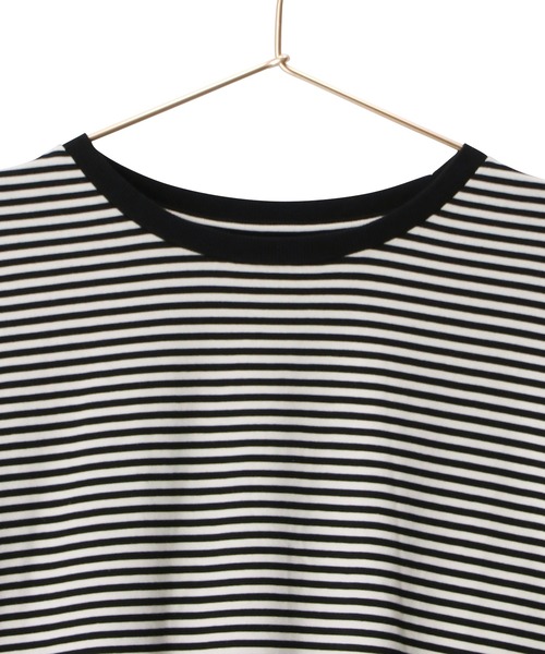 ROPE' PICNIC（ロペピクニック）の「BIGボーダーカットトップス/リンクコーデ（Tシャツ/カットソー・レディース・レッド系その他/ブラック系その他・38）」の5枚目の写真